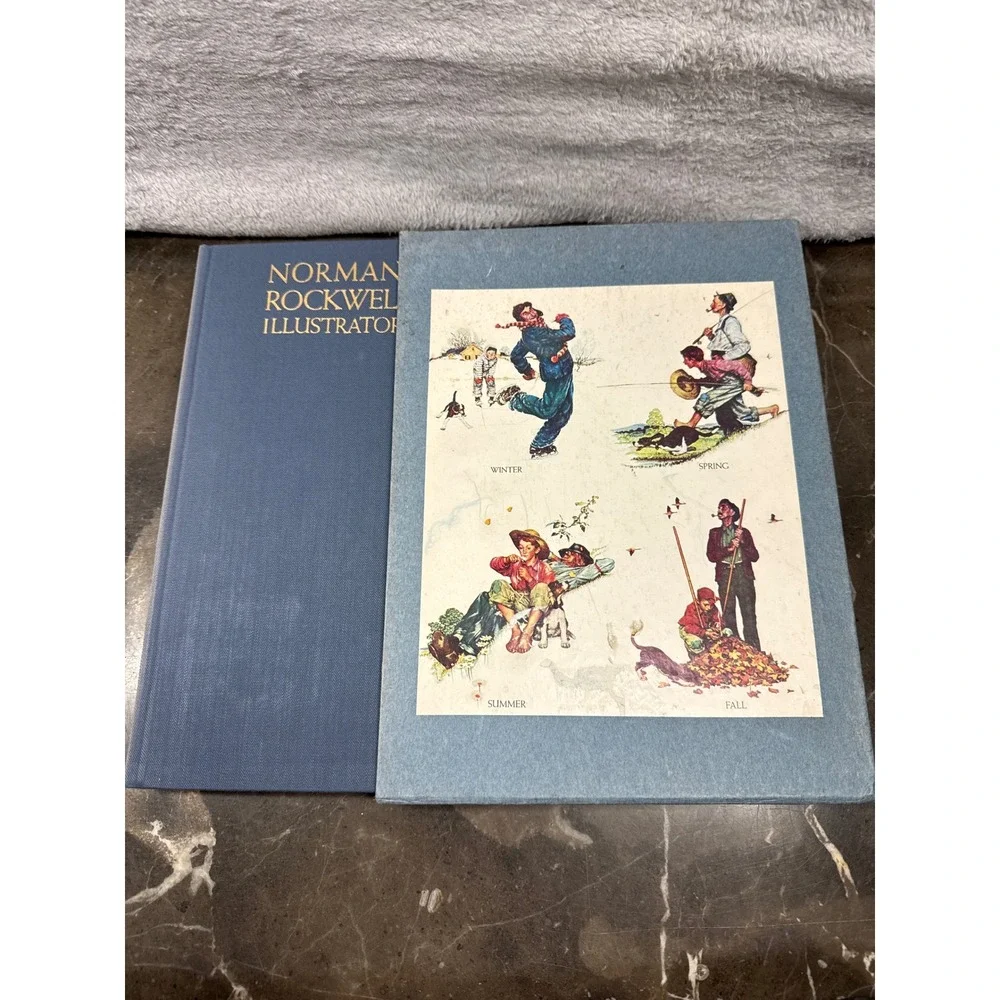 Norman Rockwell Illustrator Book Vintage Art History 1970 Ed